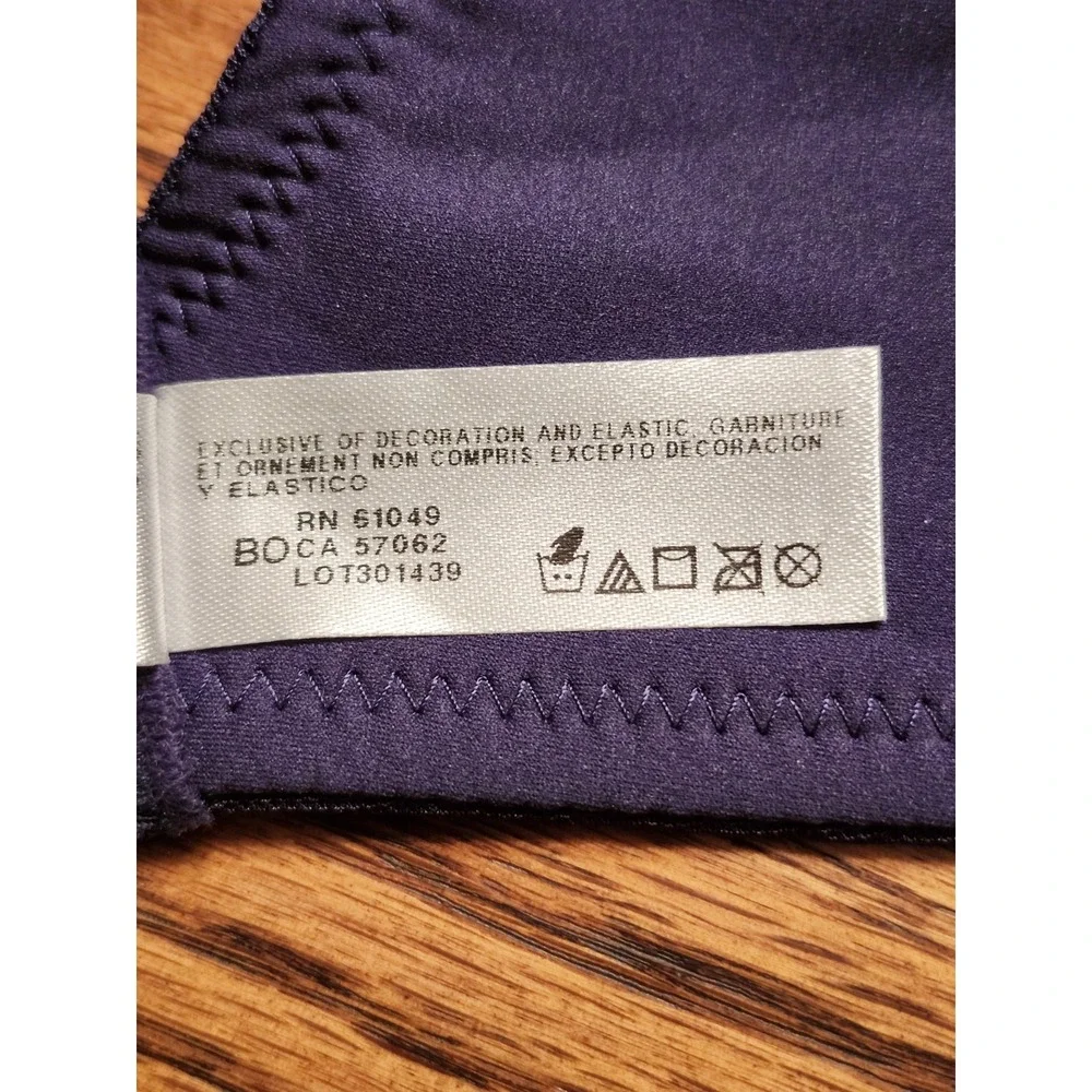 Wacoal Back Appeal‎ Smoothing Underwire Bra, Eclipse, Size 34D #855303 MRSP $72